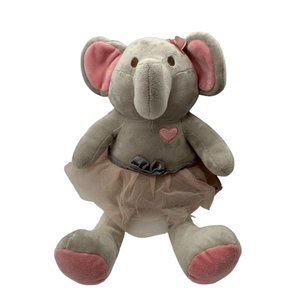 The Peanutshell Bella Ballerina Elephant Tutu Flower Stuffed Animal Plush Toy 15